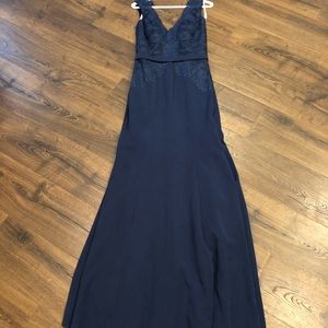 Navy Blue Formal Belsoie by Jasmine Dress Size 6